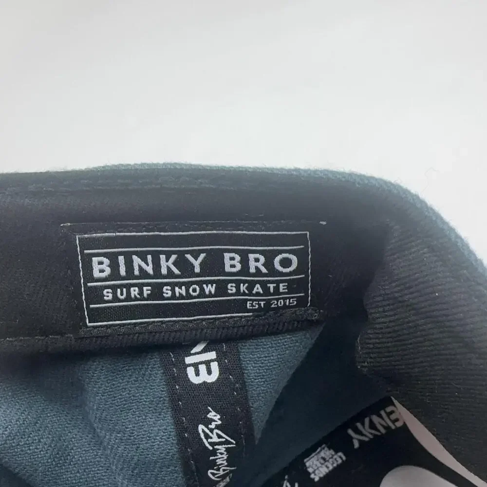 Binky Bro Snapback Cap Infant One Size Blue Tan Supertubos Surf Hat Snow Skate